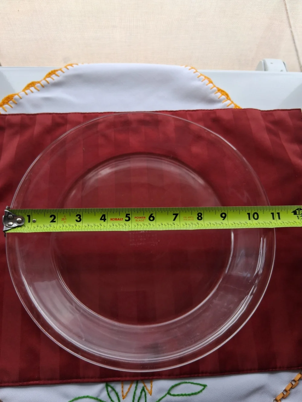 Pyrex Clear Glass Dinner Plate - Transparent